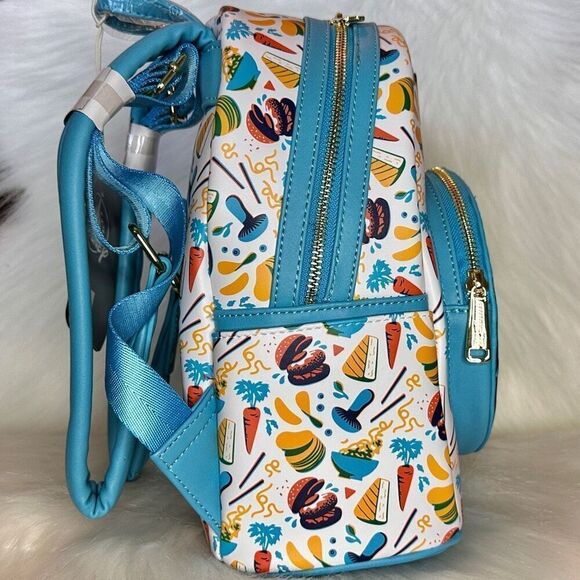 NEW EPCOT Food & Wine Festival 2023 Mini Backpack Disney Loungefly NWT AOP #5 - Picture 4 of 9